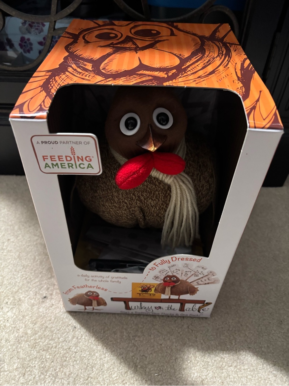 Turkey On The Table Thanksgiving gratitude Activity for Kids and Families